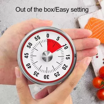 Кухонный таймер для приготовления пищи Высокоточный шеф-поварской таймер Часы Магнитный механический настольный таймер с обратным отсчетом времени Напоминание для приготовления пищи Выпечка Обучение Фитнес A