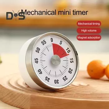 Кухонный таймер для приготовления пищи Высокоточный шеф-поварской таймер Часы Магнитный механический настольный таймер с обратным отсчетом времени Напоминание для приготовления пищи Выпечка Обучение Фитнес A