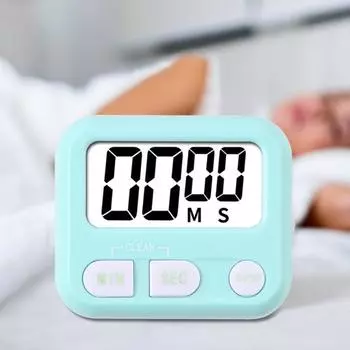 Кухонный таймер для выпечки, большой экран, кнопка управления с сильной магнитной подставкой, громкий будильник, обратный отсчет