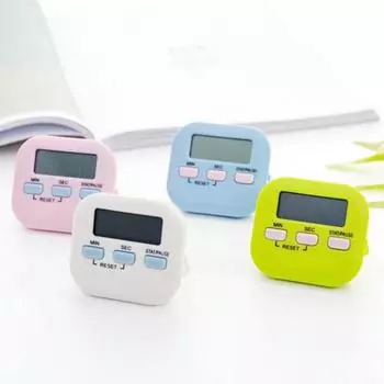 Кухонный таймер, многоцелевой точный таймер, большой экран, светодиодный индикатор приготовления пищи, обратный отсчет, ручной будильник для салона красоты розовый