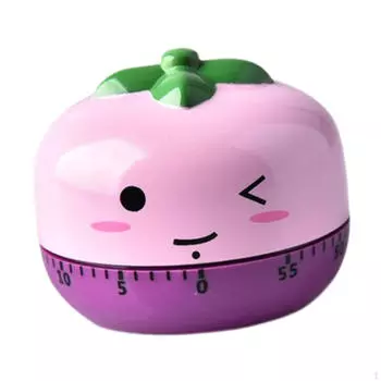 Кухонный таймер обратного отсчета с мультяшными фруктами 60 минут приготовления будильник для учебы