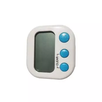 Кухонный таймер с большим ЖК-дисплеем Цифровой электронный таймер Инструменты для измерения времени Квадратные кнопки Будильник Домашняя кулинария Выпечка Спортивные игры розовый