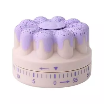 Кухонный таймер с обратным отсчетом, напоминание о приготовлении пищи, таймер для выпечки, форма для пудинга, таймер для приготовления пищи, подарок, прочный фиолетовый