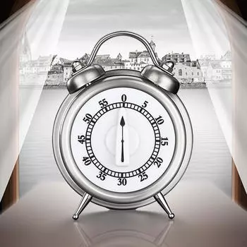 Кухонный таймер секундомер механический 0-55 мин напоминание о времени кулинария визуальный для дома