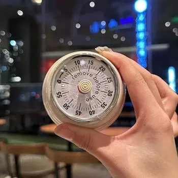 Кухонный таймер в японском стиле с магнитным присосом, визуализацией, напоминанием об управлении временем, обратным отсчетом, приготовлением пищи, выпечкой, будильником белый