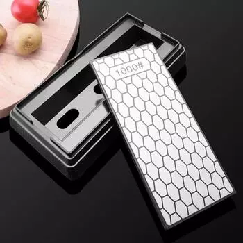 Кухонный точильный камень, двухсторонний грубый, тонкая и быстрая заточка, нескользящая основа, сверхпрочный, износостойкий, высокая твердость, домашний кухонный резак, столовая