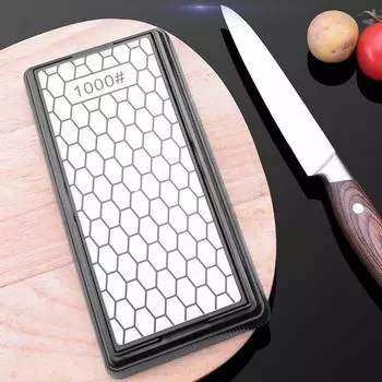Кухонный точильный камень, двухсторонний грубый, тонкая и быстрая заточка, нескользящая основа, сверхпрочный, износостойкий, высокая твердость, домашний кухонный резак, столовая