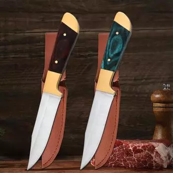 Кухонный топор из нержавеющей стали, универсальные ножи, ножи для обвалки, очистки, нарезки, барбекю, стейка, нож для мяса, овощей, резаки