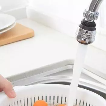 Кухонный водопроводный кран, экономия воды для раковины, смеситель для ванной комнаты, регулировка на 360 градусов, удлинительная трубка, экономия воды, насадка-фильтр