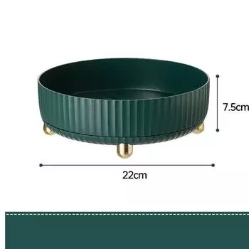 Кухонный вращающийся ящик для хранения приправ, пластиковая полка для хранения, домашняя многофункциональная настольная стойка для хранения специй, фруктов и косметики, органайзер белый