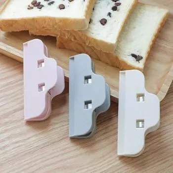 Кухонный зажим для закусок, сумка для хранения свежести, уплотнительный зажим для домашнего хранения, прищепка серый