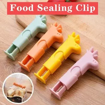 Кухонный зажим для запечатывания пищевых продуктов Портативный влагостойкий пластиковый пакет для закусок, сохраняющий свежесть Удобный зажим для запечатывания Зажим для хранения Новый 1 piece