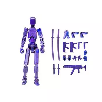 Кукла 13-суставная подвижная 3D-печатная кукла-игрушка 3-го поколения манекен кукла DIY полная декомпрессия тела One Size синий