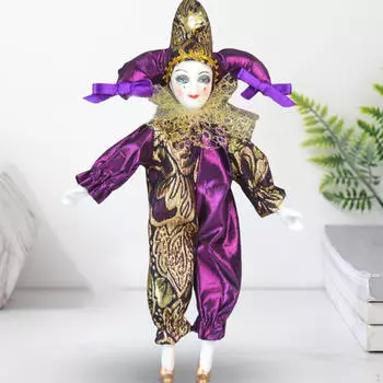 Кукла 22 см, угловая модель, фигурка, подарки, художественная посуда, забавная коллекция Арлекина, игрушки фиолетовый