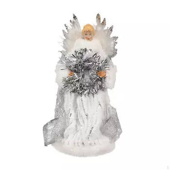 Кукла-ангел для украшения верхушки рождественской елки с крыльями для праздничного сбора Style A