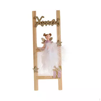 Кукла-ангел из смолы, рождественские украшения, поделки, елочные украшения для рабочего стола, шкафа, столовой белый