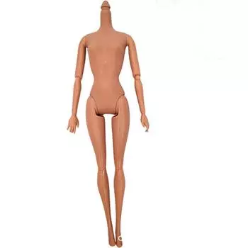 Кукла Барби Тело Шарнирное Пластиковая Игрушка Детям Подарок на День Рождения Украшение для Дома Brown