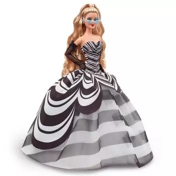 Кукла Barbie 65th Anniversary Blonde Dress Up Signature BLACK Barbie Doll Dress Up Doll Возраст 6 лет и старше Black HRM58 Doll/House