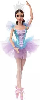 Кукла Barbie Signature Ballet Wishes 12 в пуантах для балерин, подарок для детей от 6 лет и старше (Брюнетка, в), Подвижный, костюм, пачка и тиара,