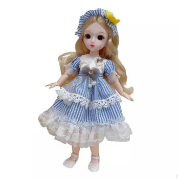 Кукла BJD fashion 1/6 с макияжем на лице, наряд 23 гибких сустава, куклы своими руками 30 см 12 дюймов чёрный