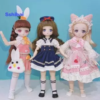 Кукла BJD — милая коллекционная вещь — удобная на ощупь — двумерное комическое лицо — игрушка для девочек B