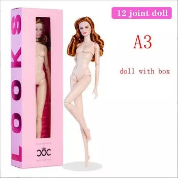 Кукла BJD с красными волосами 12 дюймов 1/6, полная фигурка куклы, куклы-принцессы, шарнирное тело, детские игрушки белый/красный