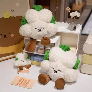 Кукла большого размера из серии «Овощи», симпатичная плюшевая игрушка «Цветная капуста», которую можно отправить подругам и подругам, подарки на день рождения, украшения 15cm