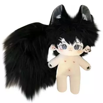 Кукла Chopping Rain Cotton 20 см плюшевая кукла аниме периферийная кукла для переодевания милый подарок на день рождения для девочек One Size чёрный