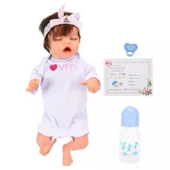 Кукла-девочка Reborn Baby Girl 18 дюймов, нежная кукла для новорожденных с соской, ролевая игрушка в подарок
