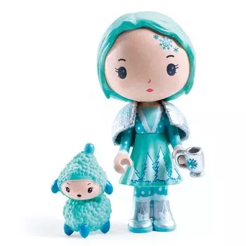 Кукла DJECO Teeny Christelle Frizz, игрушка для девочек, кукла для игры в подарок, скандинавский стиль, Монтессори, 4 года, Рождество и (DJ06947)