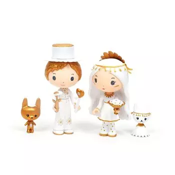 Кукла DJECO Teeny Marguerite Leopold, игрушечная кукла для девочек, кукольный игровой домик, развивающая игрушка, подарок детям, милый, скандинавский, стильный, TINYLY, Монтессори, 4 года