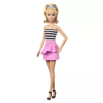 Кукла/домик Барби Барби 65 Fashionista Border Top Dress Up от 3 лет и старше, розовая HRH11