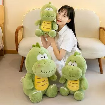 Кукла-дракон Дуду, милая, забавная, детская игрушка, подушка для сна, супер мягкая тряпичная кукла, плюшевая кукла-динозавр 22cm0.12kg