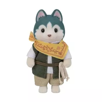 Кукла EPOCH Sylvanian Families [Братья Хаски (Брюс)] Сертификация C-72 ST Mark Возраст 3+ Игрушечный кукольный домик Sylvanian Families