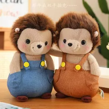 Кукла-ежик, кукла-брат с плоской головой, детские плюшевые игрушки, подушка для сна для девочек, кукла-подарок 25Cm