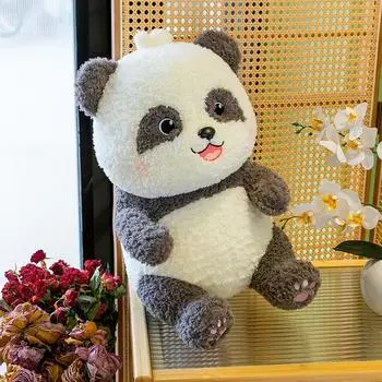 Кукла Гигантская панда Сувенир из зоопарка Подарок на День защиты детей Подарок на день рождения Плюшевая игрушка Девочка Подушка-кукла 45cm0.78kg