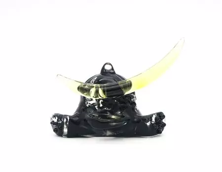 Кукла Glass Square May Boy s Festival из твердого стекла Kabuto, черная, маленькая