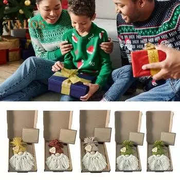 Кукла гнома с коробкой Hope You Gnome Памятный подарок, ручная работа, безликая плюшевая кукла гнома с открыткой, подарок для друзей, семьи, любимых A