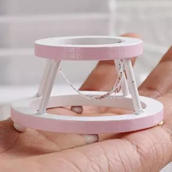 Кукла Ходунки Игровая Модель Мебель Дом Сцена Моделирование Игрушка Аксессуар розовый