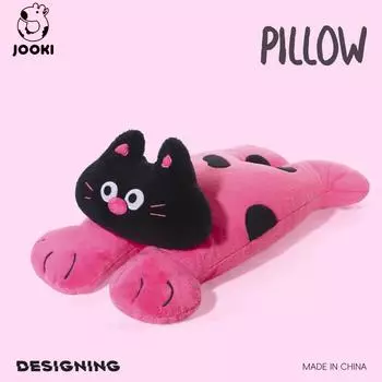 Кукла и подушка Pop Belly Cat: Специальная плюшевая игрушка для девочек, с которой можно обниматься и спать, приятный компаньон, идеальный подарок, мягкие игрушки для детей 25*48cm