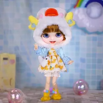 Кукла ICY DBS Blyth 1/6, аниме-кукла, шарнирное тело, белая кожа, матовое лицо, специальный комплект, включая одежду, обувь, руки, 30 см, игрушка BJD full set with hands