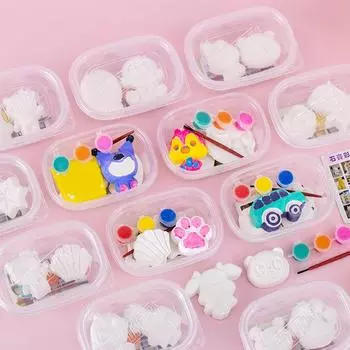 Кукла из гипса, раскрашивающая игрушку своими руками, креативная ручная работа, раскраска из гипса, художественная граффити-игрушка, обучающая игрушка, подарок на день рождения