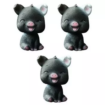 Кукла-качалка Block Mart, свинья, 3p, корейский автомобиль, аксессуары