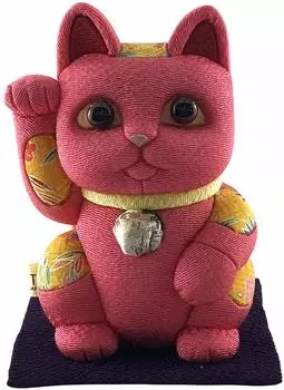 Кукла Какинума, манящая кошку розового цвета (средний)