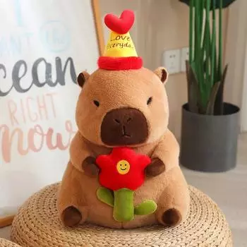 Кукла Капибара на день рождения, мягкие игрушки Капибара, плюшевая игрушка для детей, капибары, Peluche, подарки для девочек, мягкая кукла Капибара