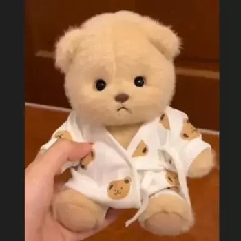 Кукла Kawaii Bear Официальный плюшевый медведь Подлинные игрушки Разнообразие милых медведей в одежде Мягкий и удобный милый медведь 26-30cm
