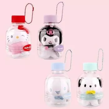 Кукла-кольцо в виде сумки-бутылки Sanrio Characters 8 см (4 типа), популярный персонаж в Корее