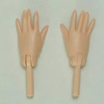 Кукла коллекционная кукла Обицу женская открытые руки левая и правая 1 пара натуральная 27RP-F01N-23