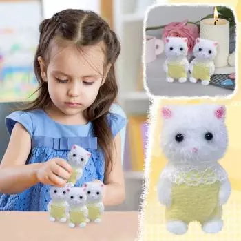 Кукла-кошка Senbeier, игрушка-кукла, маленькое украшение, подарок для друзей One Size белый