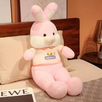 Кукла-кролик, милая кукла-машинка с когтями кролика, тряпичная кукла белого кролика, детский подарок на день рождения 80cm/1.15kg